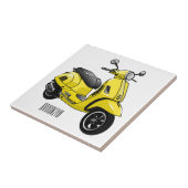 Carreau Illustration d'une moto cyclable (Côté)