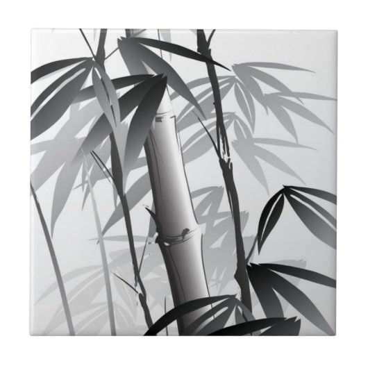 Carreau Illustration d'une peinture orientale de style (Devant)