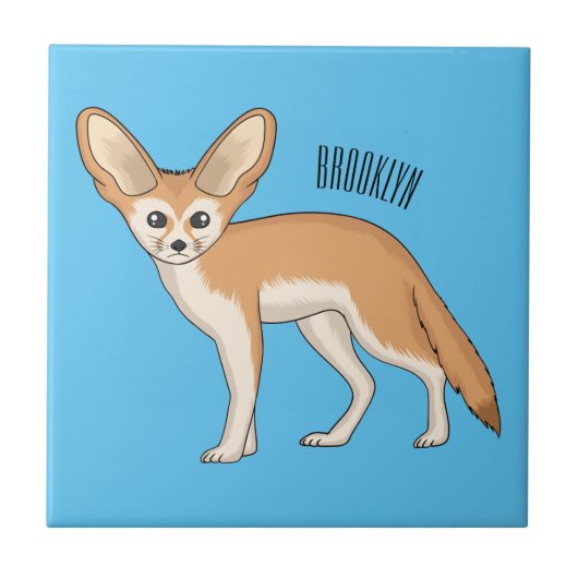 Carreau Illustration Fennec fox (Devant)