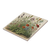 Carreau Illustration fleur sauvage (Côté)