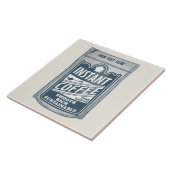 Carreau Illustration instantanée de pop art café (Côté)