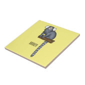 Carreau Illustration marmoset commune (Côté)