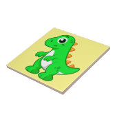 Carreau Illustration Mignonne Du Tyrannosaurus Rex. (Côté)