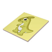 Carreau Illustration Mignonne D'Un Parasaurolophus Dinosau (Côté)