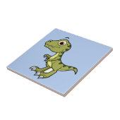 Carreau Illustration Mignonne D'Un Rex Tyrannosaurus. (Côté)