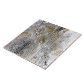 Carreau Illustration noire grise de blanc d'or de peinture (Côté)