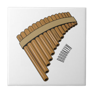 Carreau Illustration Pan flûte / panpipes