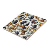 Carreau Illustration vintage Anglais Setter (Côté)