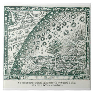 Carreau Illustration vintage de flammarion de l'univers