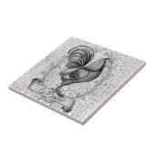 Carreau Illustration vintage du poulet (Côté)