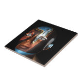 Carreau Illustrations de Dali 3d sur des marchandises (Côté)