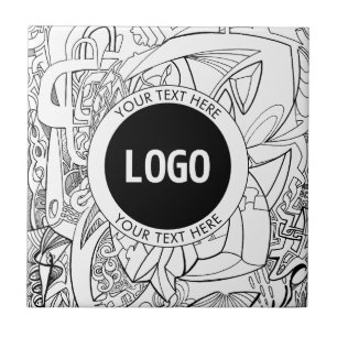 Carreau Illustrations de ligne modernes originales & votre