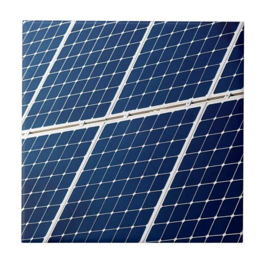 Carreau Image amusante d'un panneau solaire (Devant)