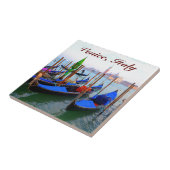 Carreau Image customisée des gondoles à Venise (Côté)