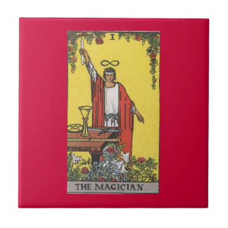 Carreau Image de carte de tarot de magicien