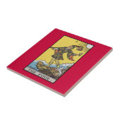 Carreau Image de carte de tarot d'imbécile (Côté)