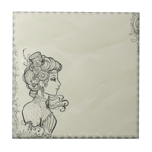 Carreau Image de cru de femme (Devant)