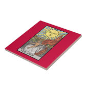 Carreau Image de tarot de carte de The Sun (Côté)