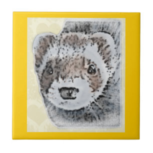 Carreau Image mignonne de furet