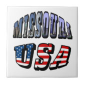 Carreau Image Missouri et texte USA (Devant)