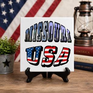 Carreau Image Missouri et texte USA