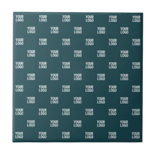 Carreau Image, motif ou logo répétitif Vert bleu foncé