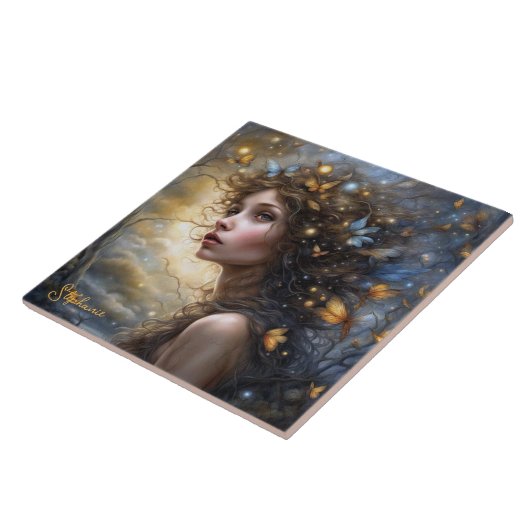 Carreau Imaginaire Beau Papillon Fée (Côté)