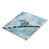 Carreau Imaginaire Bébé blanc mignon Dragon (Côté)