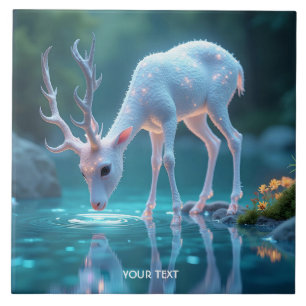 Carreau Imaginaire Bleu Bébé Boeuf Cerf