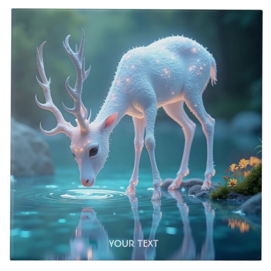 Carreau Imaginaire Bleu Bébé Boeuf Cerf (Devant)