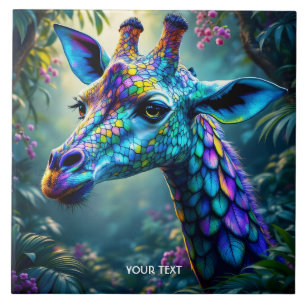 Carreau Imaginaire Cute Chameleon Comme Giraffe