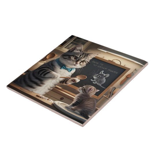 Carreau Imaginaire Cute Chat Enseignement Kitten (Côté)