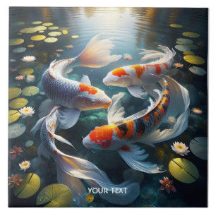 Carreau Imaginaire Cute Fish Lake Fleurs
