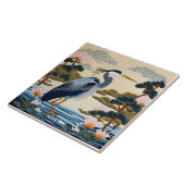 Carreau Imaginaire Cute Vivid japonais Heron Blue (Côté)
