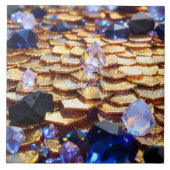 Carreau Imaginaire de luxe Gemstone Abstrait (Devant)