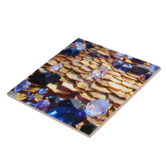 Carreau Imaginaire de luxe Gemstone Abstrait (Côté)