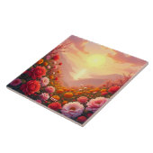 Carreau Imaginaire Fleurs de rivière mignonne Coucher de s (Côté)