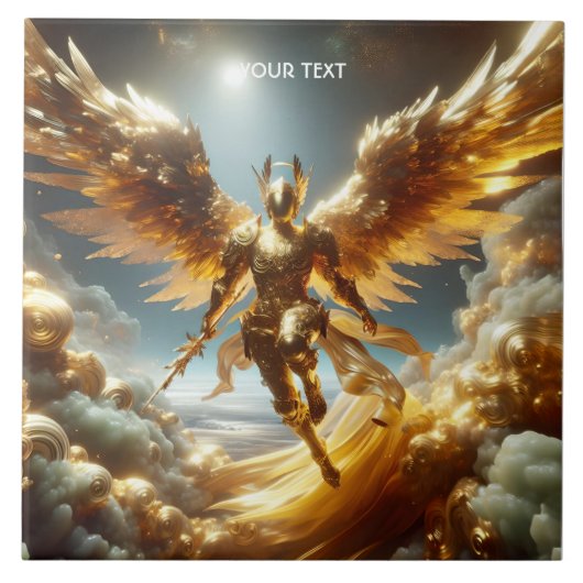 Carreau Imaginaire mignon avion guerrier ailé (Devant)