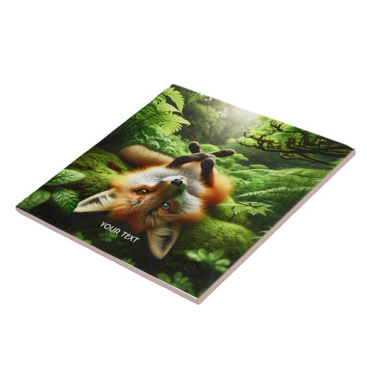 Carreau Imaginaire mignon Jouer Fox Forest (Côté)