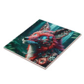 Carreau Imaginaire mignon mécanique Fox Cyborg (Côté)