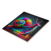 Carreau Imaginaire Mignonne escargot Beaucoup de couleurs (Côté)