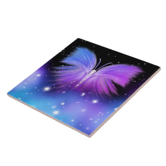 Carreau Imaginaire spatial Papillon cosmique (Côté)