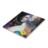 Carreau Imaginaire Surreal Cosmic femme déesse (Côté)