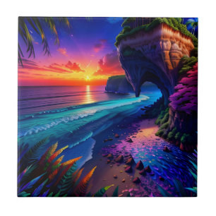 Carreau Imaginaire Tropical Beach Four