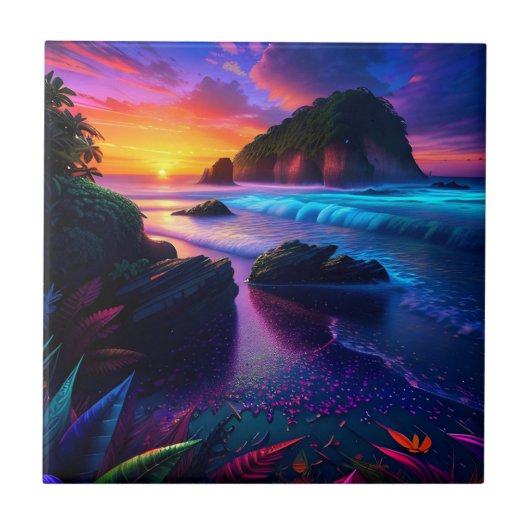 Carreau Imaginaire Tropical Beach One (Devant)