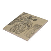 Carreau Impératrice japonaise circa des 1800s (Côté)