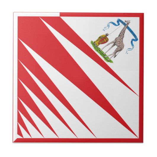 Carreau Imperiale Contrada della Giraffa - Giraffe Palio (Devant)