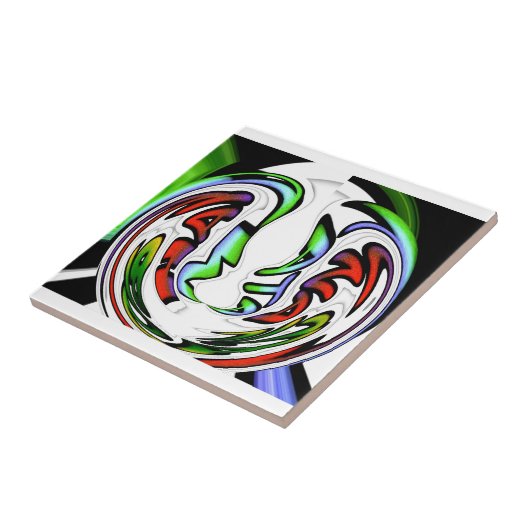 Carreau Impression Abstrait Face Hakuna Matata (Côté)