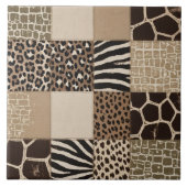 Carreau Impression animale patchwork (Devant)