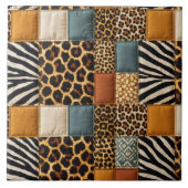 Carreau Impression animale patchwork (Devant)
